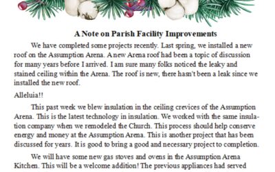 A note on Parish Facility Improvements