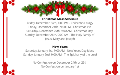 Christmas Mass Schedule