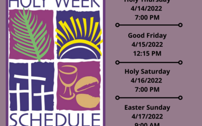 Holy Week Schedule