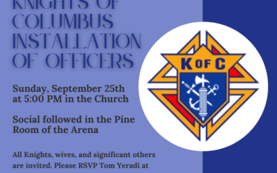 Knights of Columbus Installation of Officers