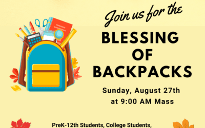 Blessing of Backpacks