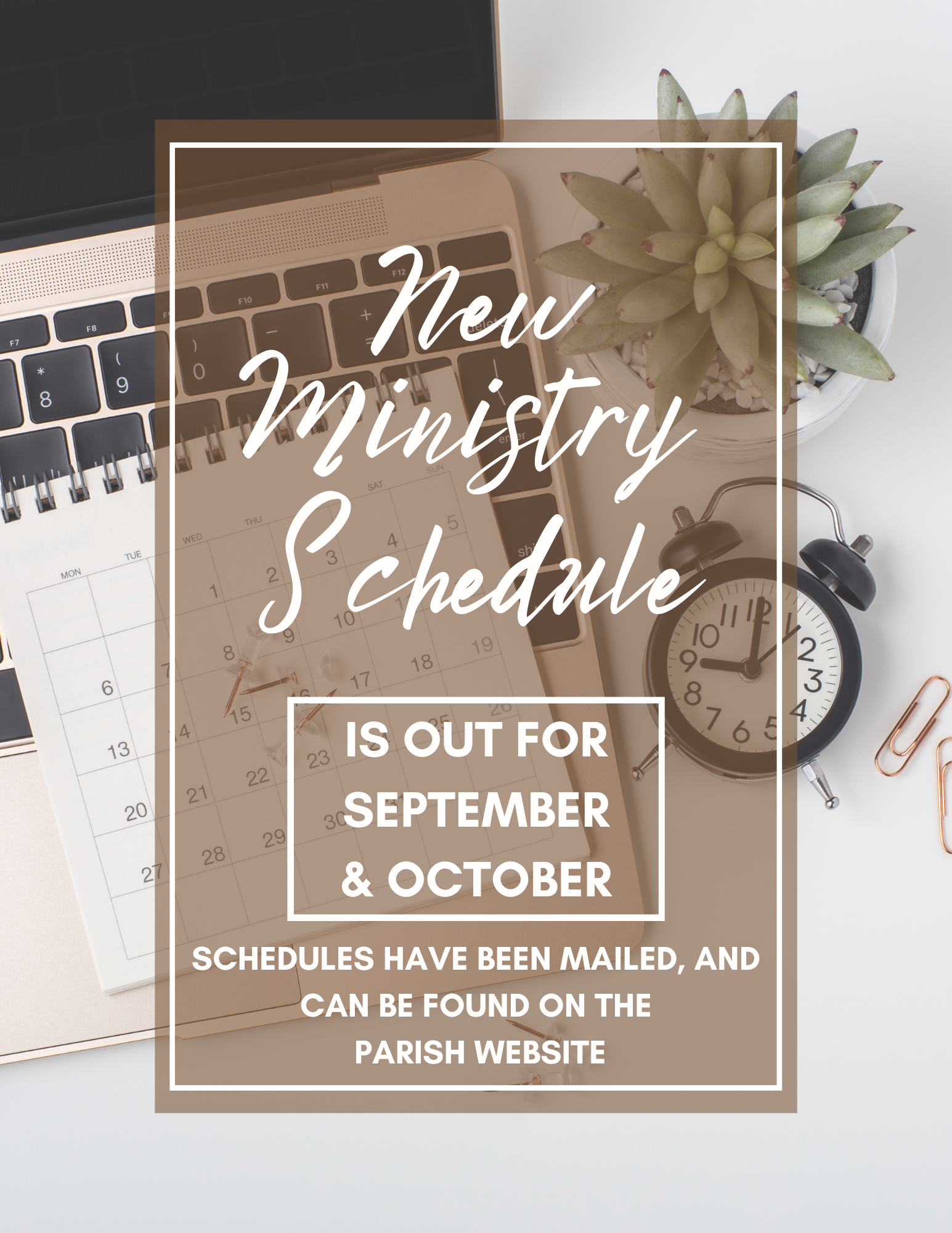 September and October Schedule now out!