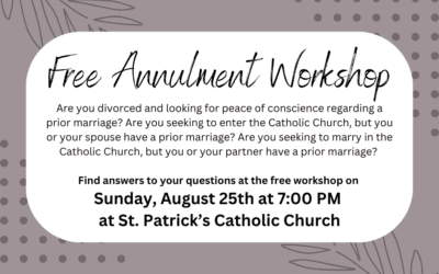 ANNULMENT SEEKERS WORKSHOP!