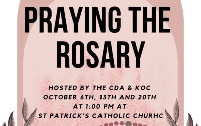 Join the KOC and CDA in Praying the Rosary