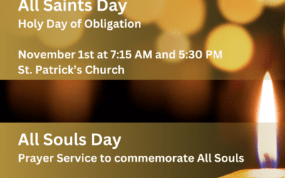 All Saints Day is a Holy Day of Obligation.