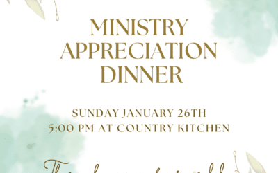 Ministry Appreciation Dinner