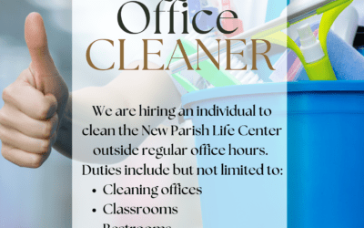 Now Hiring Office Cleaner